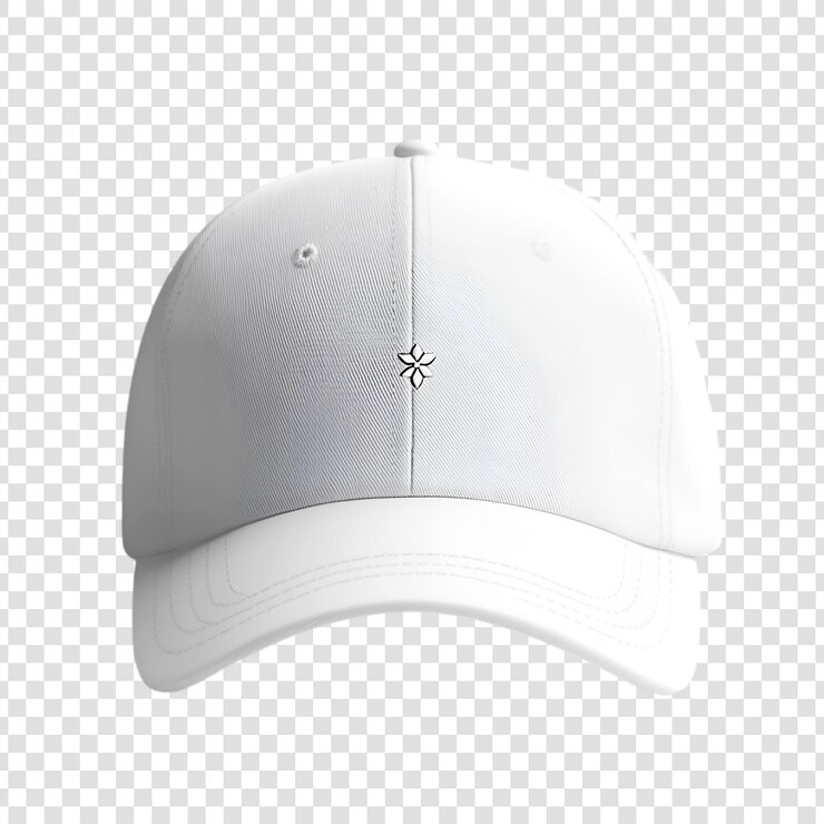 PSD capucha de béisbol blanca diseño minimalista accesorio de moda