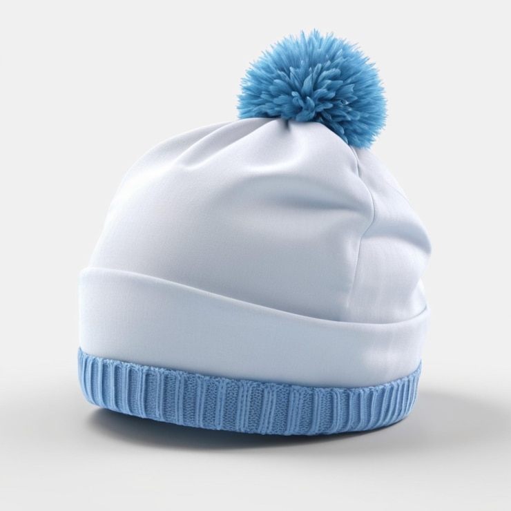 PSD capuchon d'hiver psd sur fond blanc