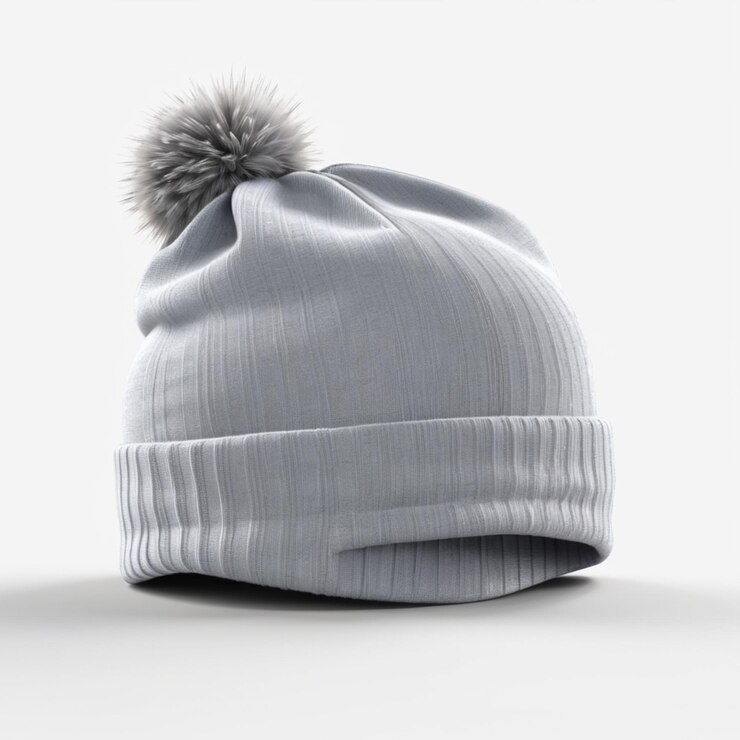PSD capuchon d'hiver psd sur fond blanc