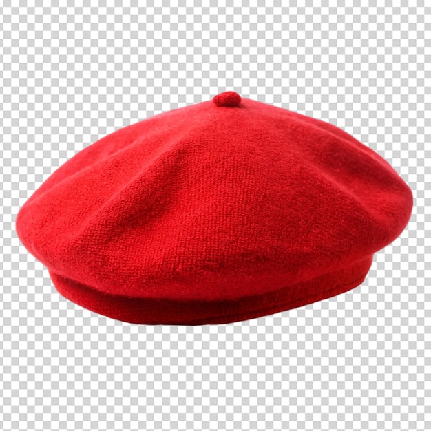 Capuchón rojo aislado sobre fondo blanco