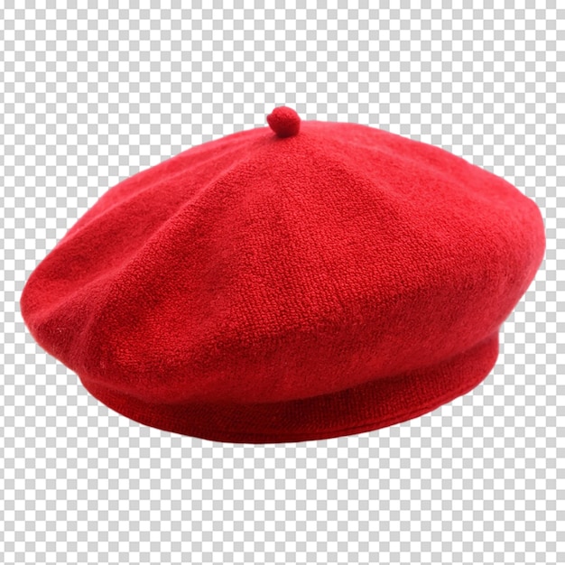 Capuchón rojo aislado sobre fondo blanco
