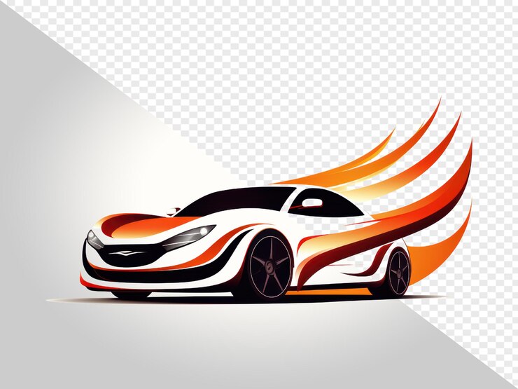 Car Icon editable vector isolated on transparent background