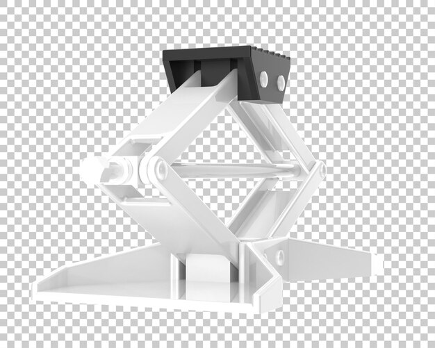 Car jack isolated on transparent background 3d rendering illustration