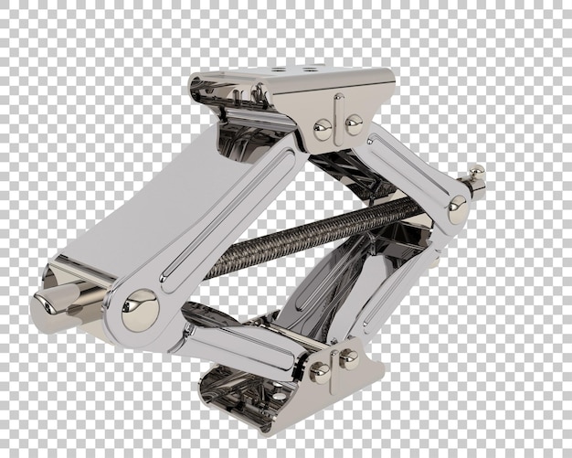 car jack on transparent background 3d rendering illustration