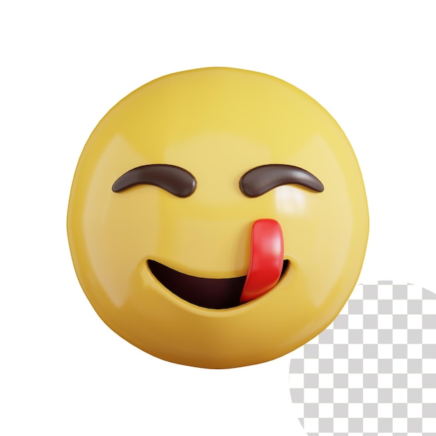 cara feliz, emoji, 3d, icono
