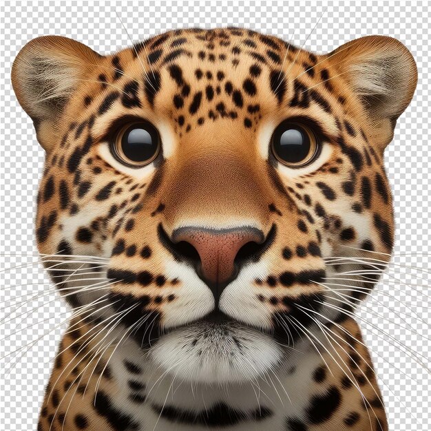 PSD una cara de leopardo se muestra en una foto