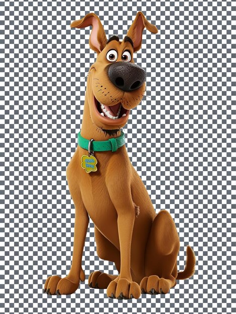 PSD caracter scooby doo tão bonito isolado em fundo transparente