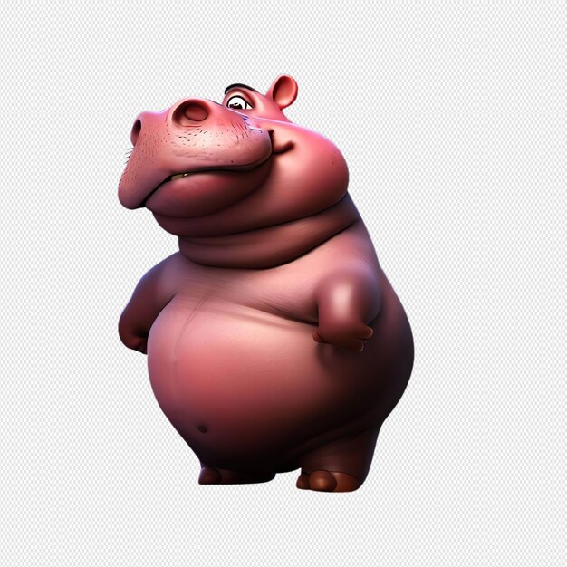 PSD caractère d'hippopotame