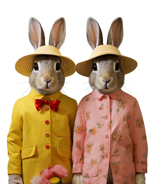 Caractère de lapin isolé