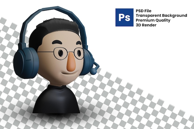 PSD características en 3d