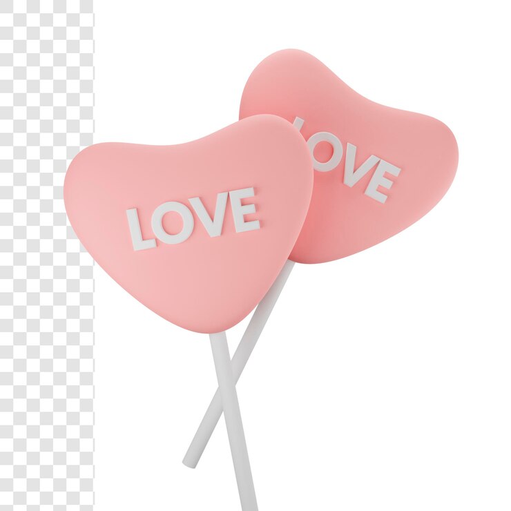 PSD caramella d'amore 3d