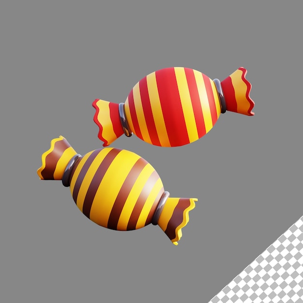 Caramelle PSD 3D gratuite