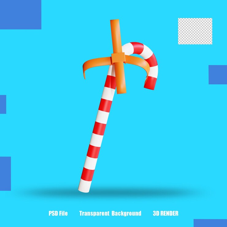 PSD caramelo de icono de render 3d