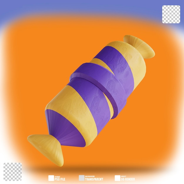 Caramelo de ilustración 3d 2