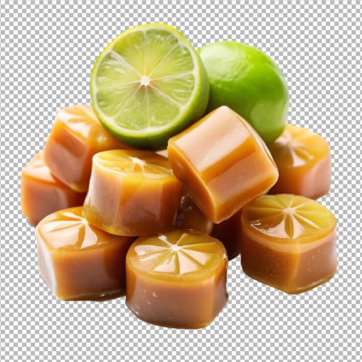 PSD caramelos de caramelo con fondo en png