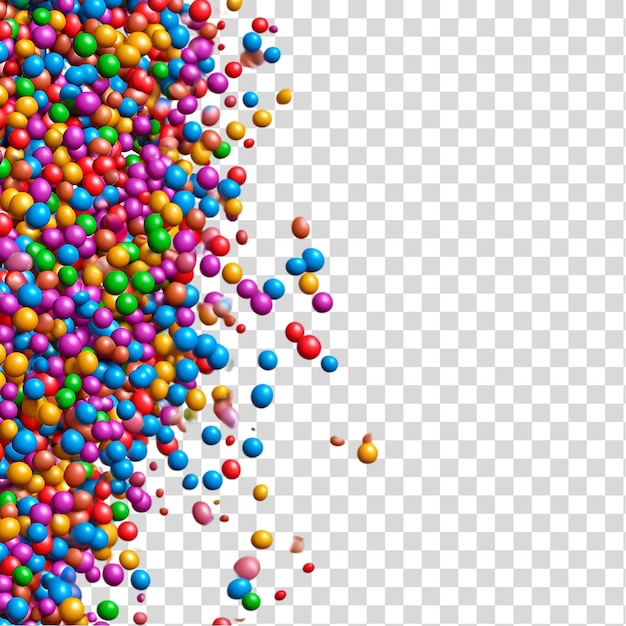 caramelos coloridos aislados en un fondo transparente recorte PNG