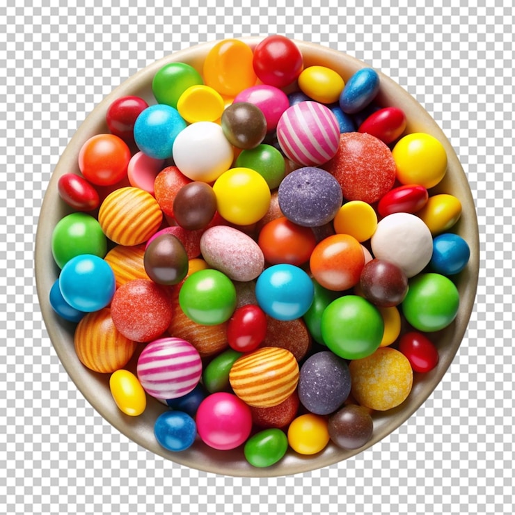 PSD caramelos coloridos y dulces