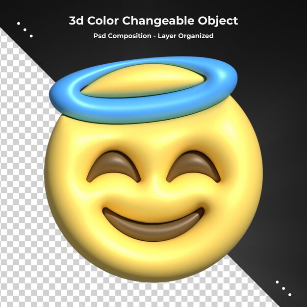 Caras emoji con expresiones faciales representación 3d iconos emoji estilizados