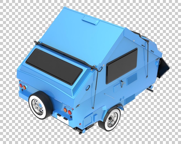 Caravan Camper isoliert auf transparentem Hintergrund 3D-Rendering-Illustration