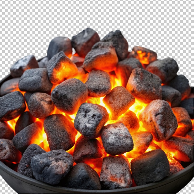 PSD carbón incandescente para barbacoa
