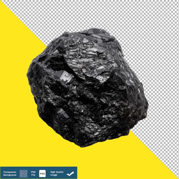 Carbono aislado en fondo blanco estilizado 3d render png psd