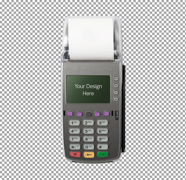 Card reader machine Transparent background Psd
