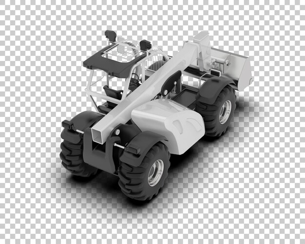 El cargador está aislado en el fondo de la ilustración de renderización 3D