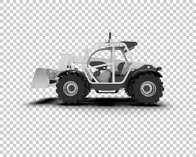 El cargador está aislado en el fondo de la ilustración de renderización 3D