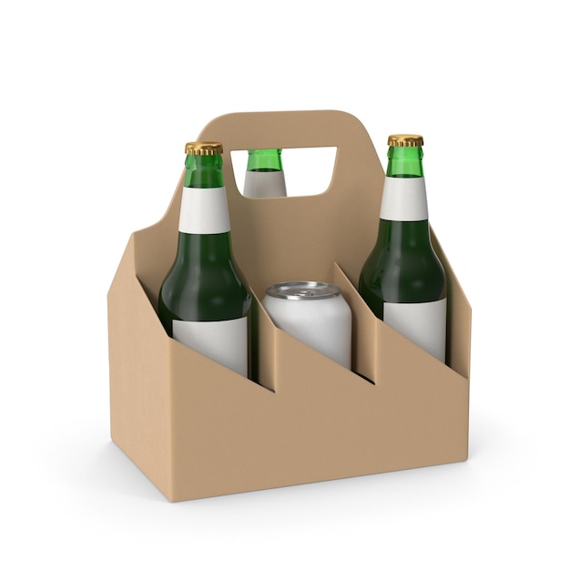 Cargador de seis paquetes de cerveza y refresco