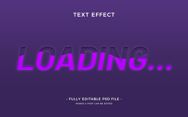 Cargando efecto de texto