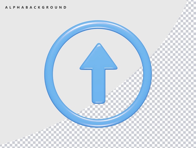 Cargar icono 3d renderizar ilustración