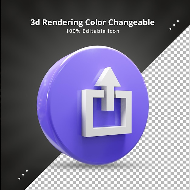 Carica ora segno ui icon 3d