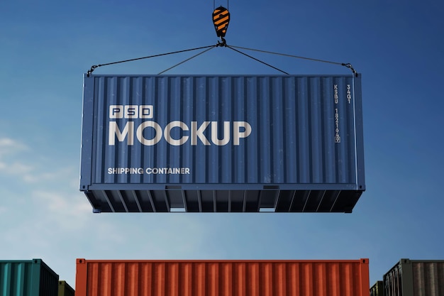 Caricamento del modello di stoccaggio del container di spedizione
