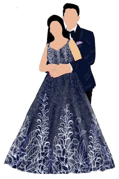 Caricatura de casamento