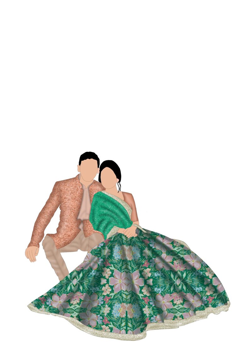 Caricatura di un matrimonio
