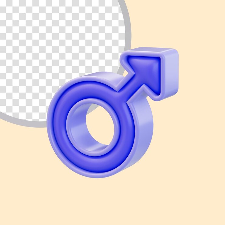 PSD caricatura, mirar, mars, icono, 3d, render, concepto, para, macho, género, humano, señal, y, ciencia genética