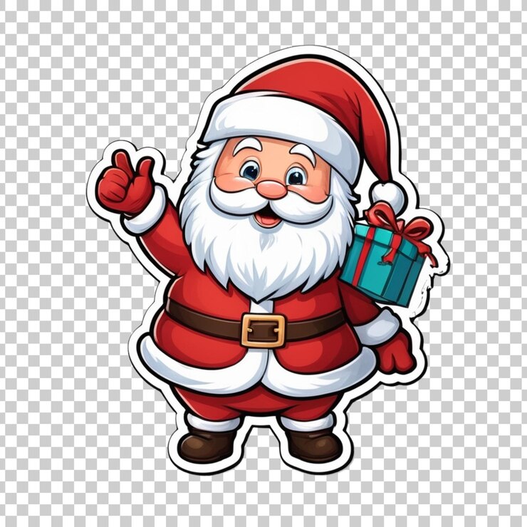 PSD una caricatura de un personaje de la película sosteniendo un regalo con un regalo en la mano
