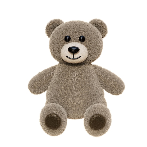 Carina illustrazione 3D di giocattoli di peluche