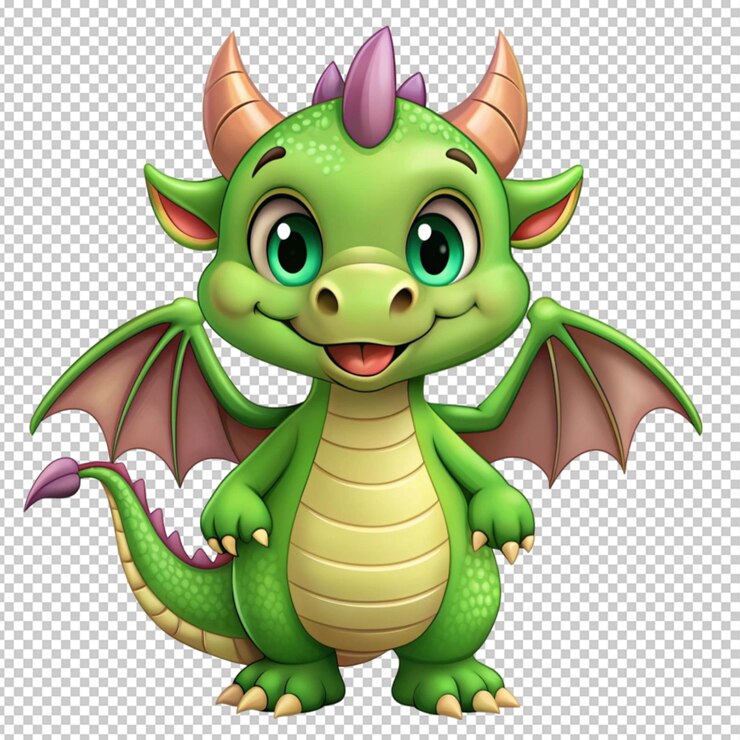 PSD carino personaggio del piccolo drago.