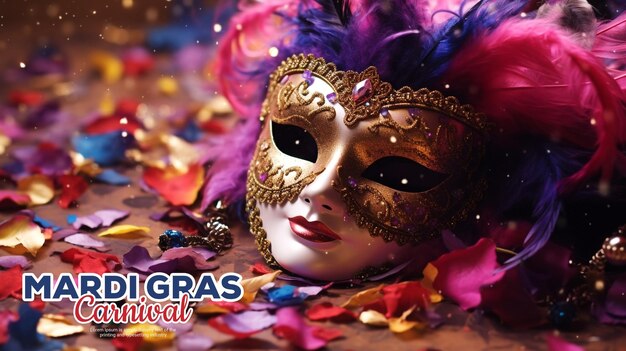 PSD carnaval de mardi gras