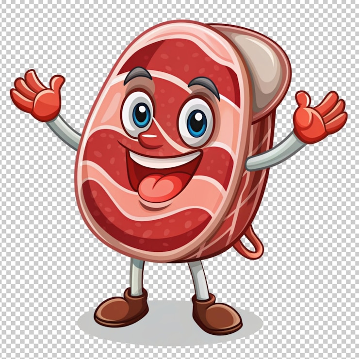 PSD carne de desenho animado