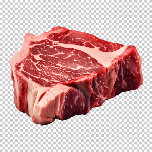 PSD carne fresca isolada em fundo transparente