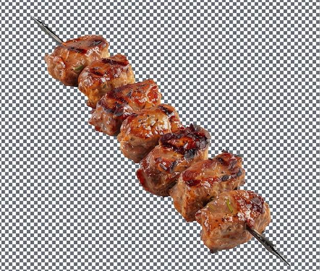 carne grelhada deliciosa isolada sobre um fundo transparente