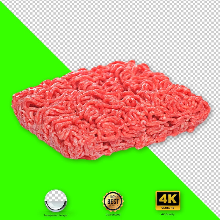 PSD carne macinata cruda fresca: un elemento culinario essenziale