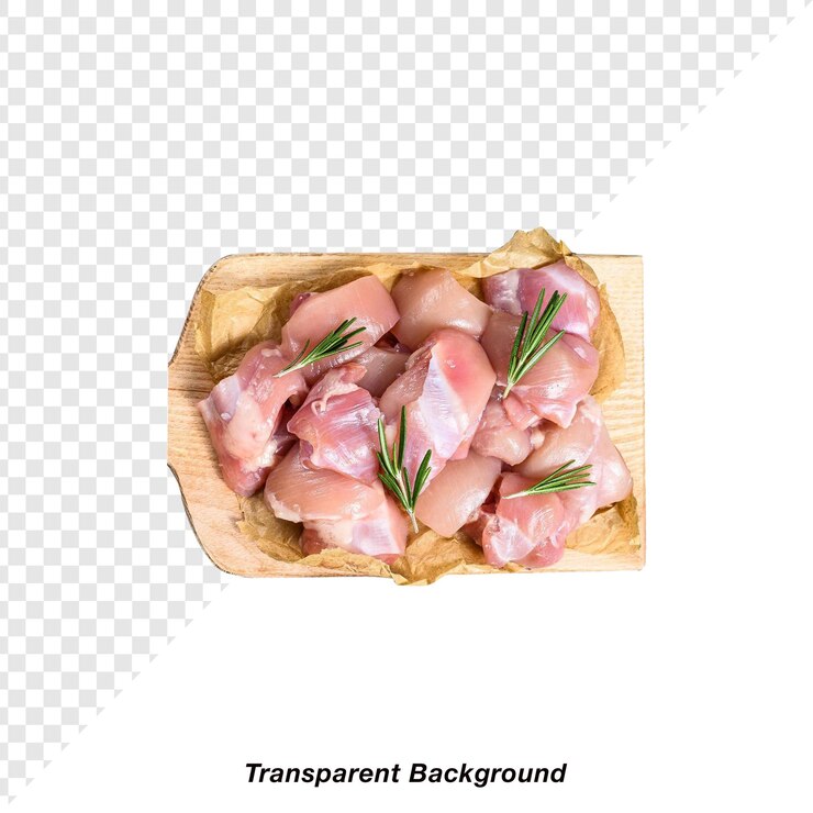 PSD carnes con fondo transparente