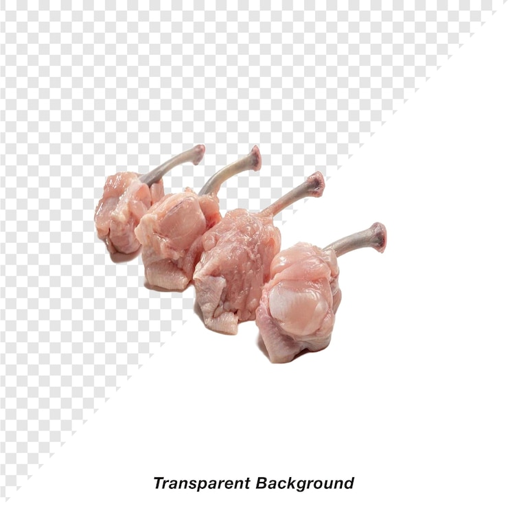 PSD carnes con fondo transparente
