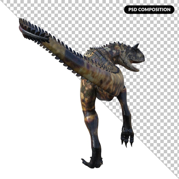 Carnotaurus-Dinosaurier isoliert 3D-Rendering