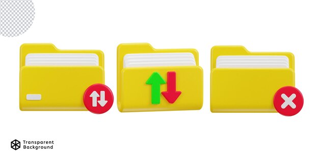 Carpeta Fecha de transferencia de conceptos de iconos en la información relacionada con el conjunto de iconos de tecnología informática
