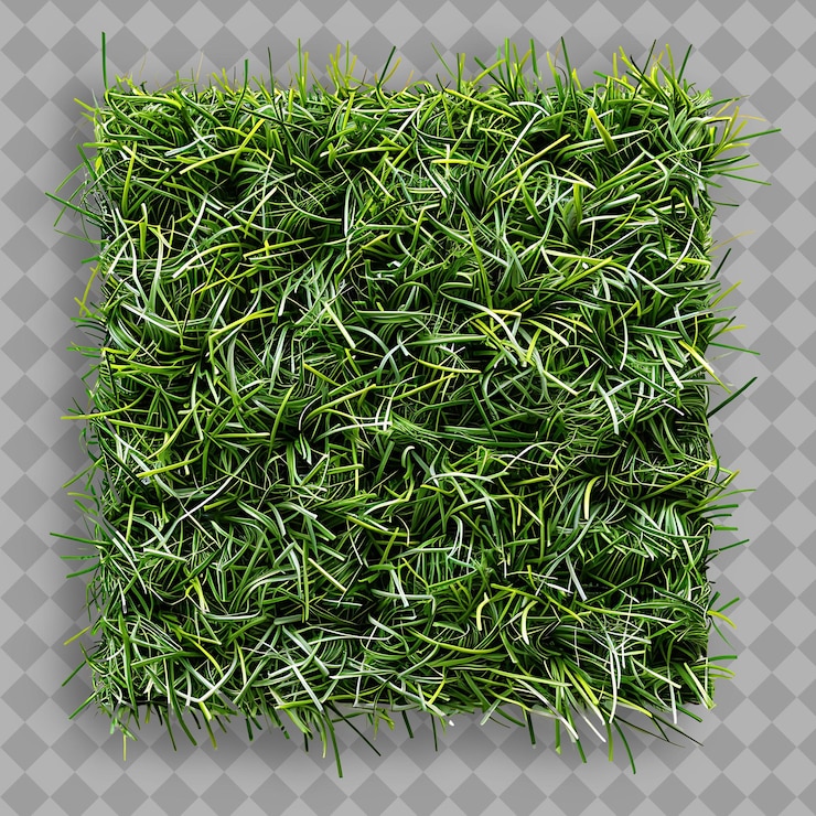PSD carpetgrass tiflawn grass con piedras de obsidiana y mezcla de lilas diseños de textura de hierba verde aislada