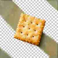 PSD un carré de biscuits avec un carré des trous sur elle et un carré du papier blanc avec une image d'un biscuit qui dit biscuits